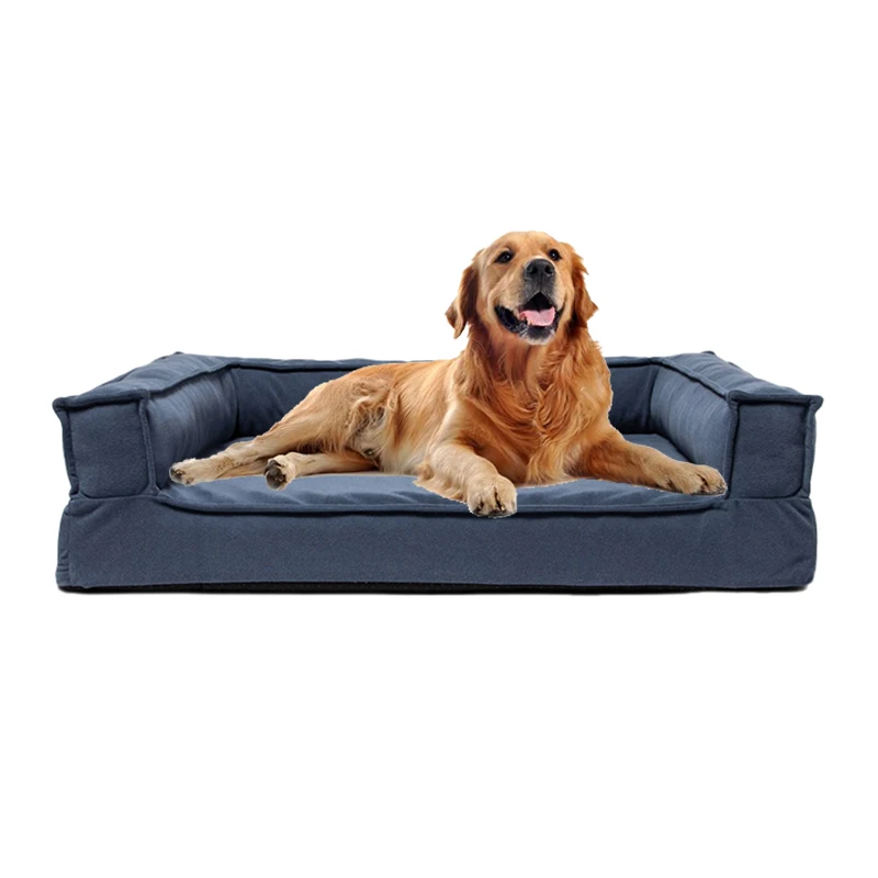 2024 pet supplies cama para perro plush washable luxury extra large orthopedic memory foam cat pet couch dog sofa bed for human