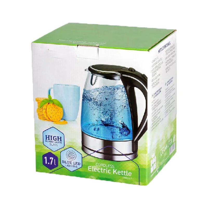 Popular Black Electric Kettle 2l Hot Stainless Steel 1500w Electric