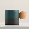Kiln green B  ball handle cup