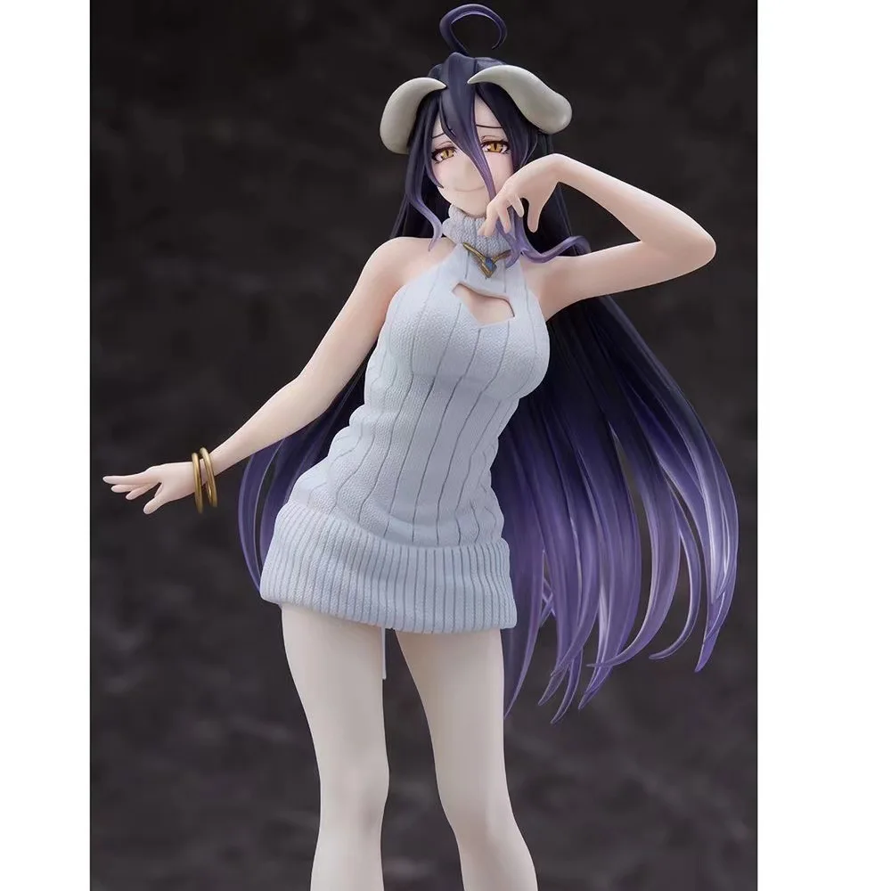 22cm Anime Figure Overlord Sexy Albedo Knit Dress Cute Standing Model Toys Pvc T Buy 3d Sex 9577