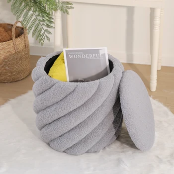 Bedroom Living Room Modern Storage Ottoman Foot Stool Makeup Stool