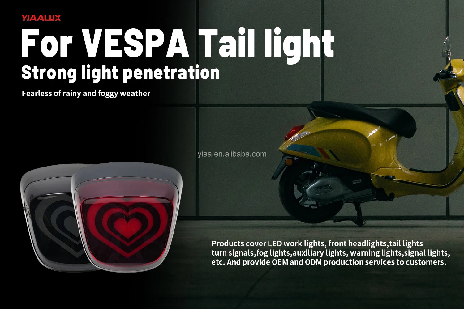 product led motorcycle taillights stop light rear tail light for vespa sprint primavera taillight-31