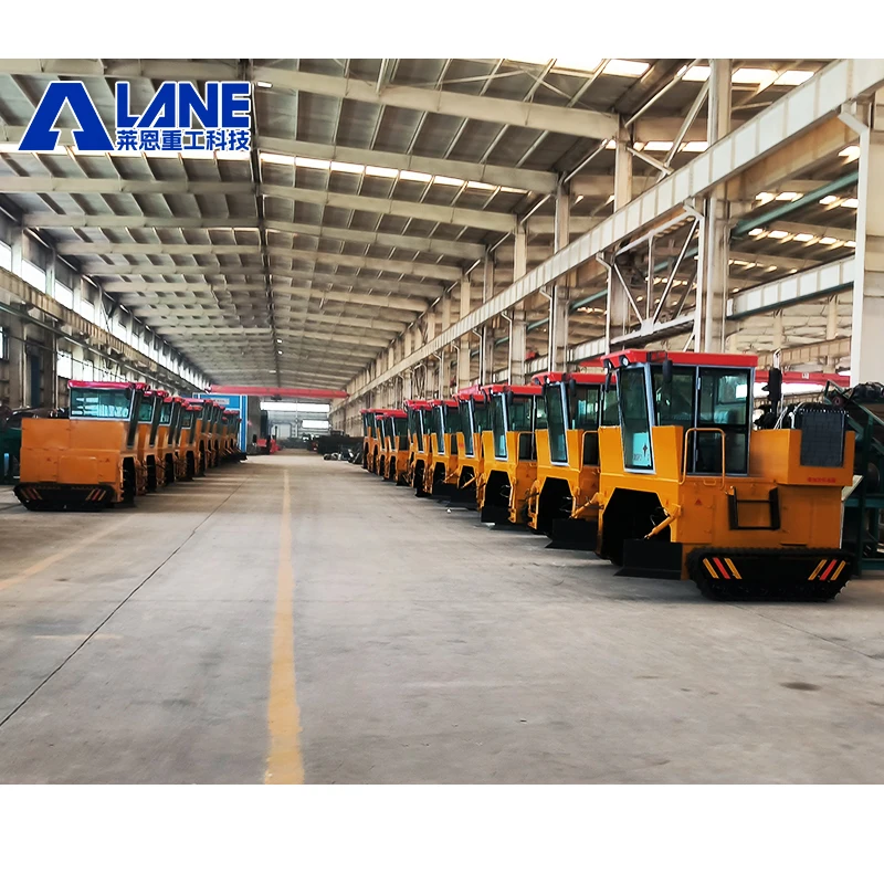 LANE Crawler Type Compost Turner Mixing Machine Windrow Compost Turner Small Compost Making Machines