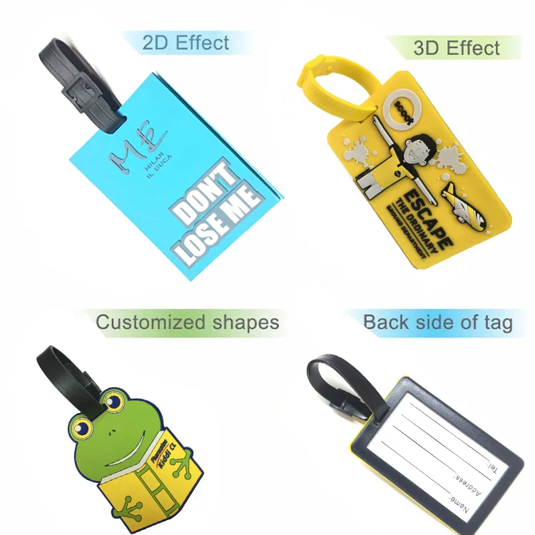 Wholesale Personalized Custom Travel Soft Rubber Pvc Luggage Tag Buy Custom Made Sublimation
