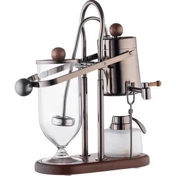 Top seller 4 cups Gold black Syphon Siphon Espresso Belgium Royal Coffee Maker Coffee Machine Balancing Siphon Coffee Maker