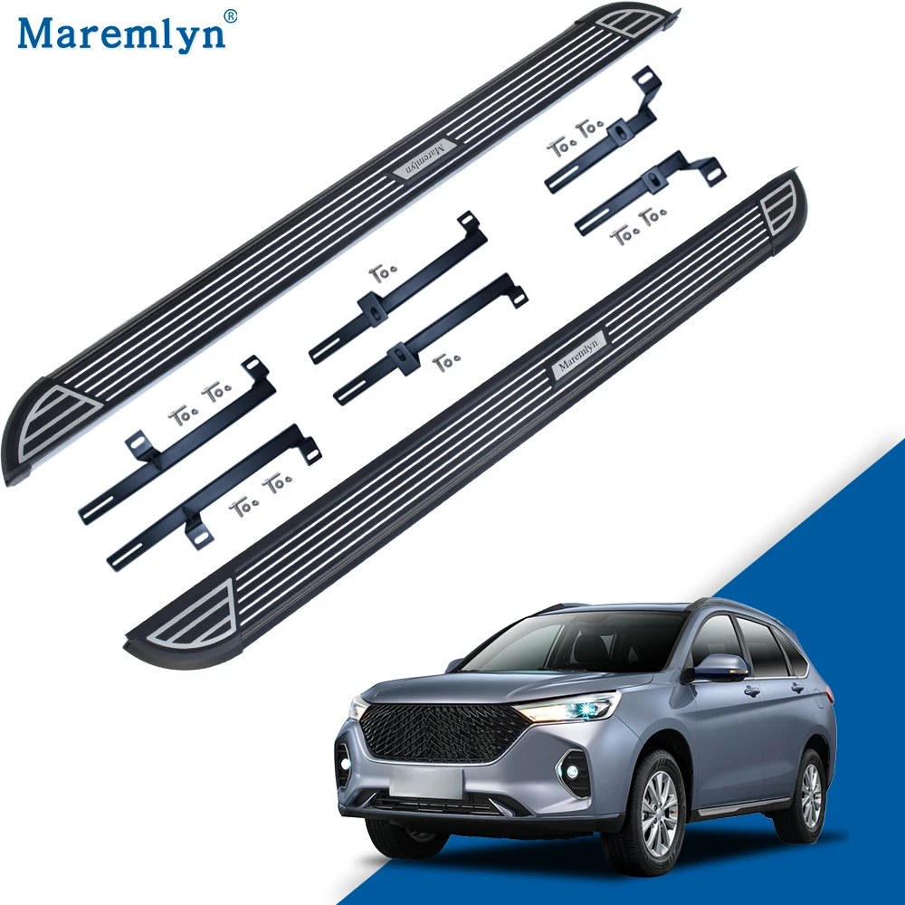Car Exterior Accessories Logo Customized Body Kit Side Step Running Board For Haval M6 2017