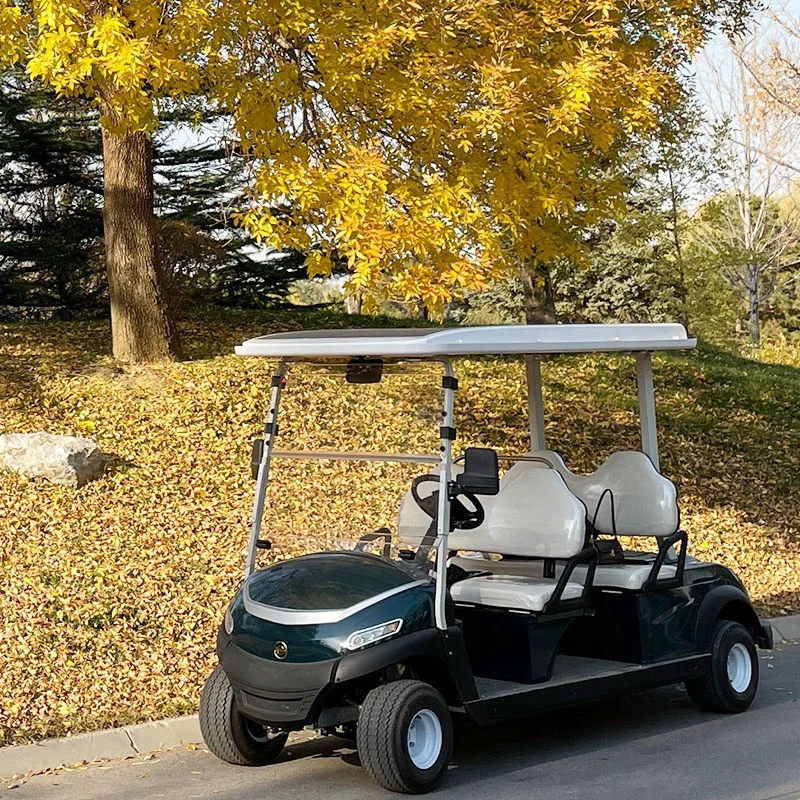 Бесплатная солнечной системы высокое качество по лучшей цене 4-х местный Солнечный гольф-кары Curtis мотора и литий ионный аккумулятор свинцово-кислотный