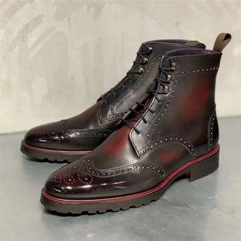 
 Высококачественные модные черные коричневые водонепроницаемые ботинки до щиколотки из искусственной кожи зимние женские мужские ботинки  