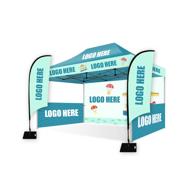 Custom Outdoor Event 3 X 3 Folding Printed Gazebo Canopy Aluminium Exhibition Tents