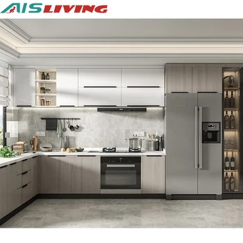 Ais Modern Classic Cheap Price Complete Kitchen Furniture Set Aluminium ...