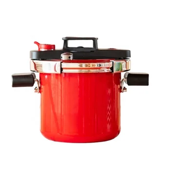 Outdoor 2.5L Multi Color Stainless Steel  Pressure Cooker Enamel Pot a soup pot Lid included