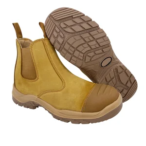 Zstep First Nubuck Leather Steel Plate Steel Toe Safety Shoes Good Quality