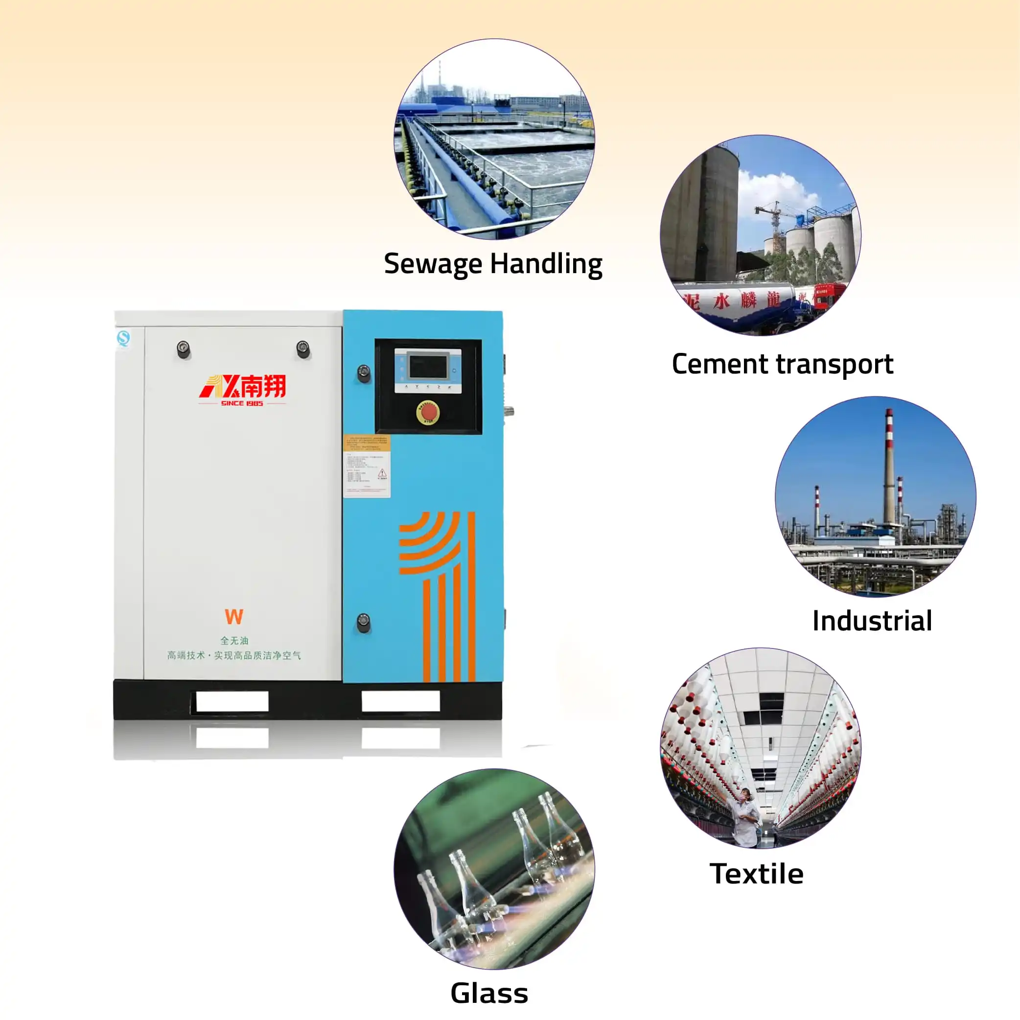 Chinese Manufacturer Made Vsd 22kw Industrial Compressors Silent Scroll