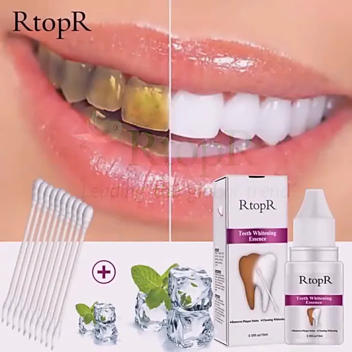 Rtopr 10ml Mint Tooth Whitening Brightening Essence Plaque Stains