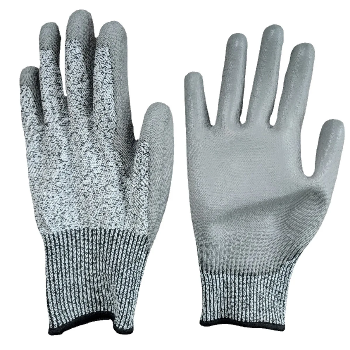 Перчатки трикотажные бесшовные с полиуретановым (полиуретановым) покрытием степень защиты 5 устойчивые к порезам перчатки для рабочих садовых и водителей упаковка россыпью