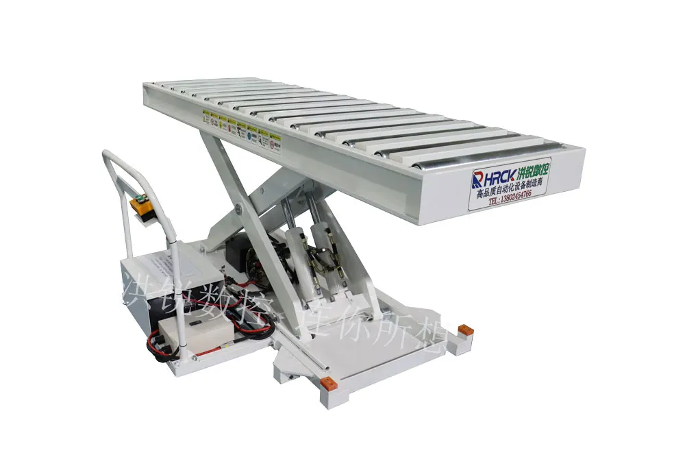 Handling Equipment Movable 90 degrees rotation 1000kg loading capacity electric lift table hydraulic