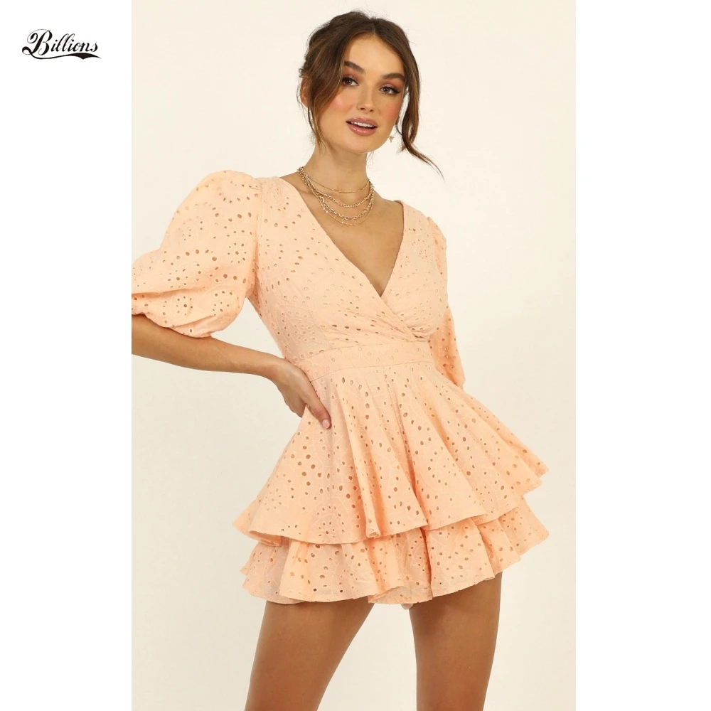 Peach casual dress Clearance