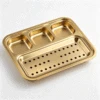 Grille de vidange d'huile monobloc à 4 grilles, argent