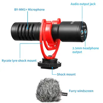 BOYA Wireless Lavalier Microphone for Camera PC, 2.4GHz Lapel Wireless Mic for YouTube Recording Interview StreamBY-MM1W detail image