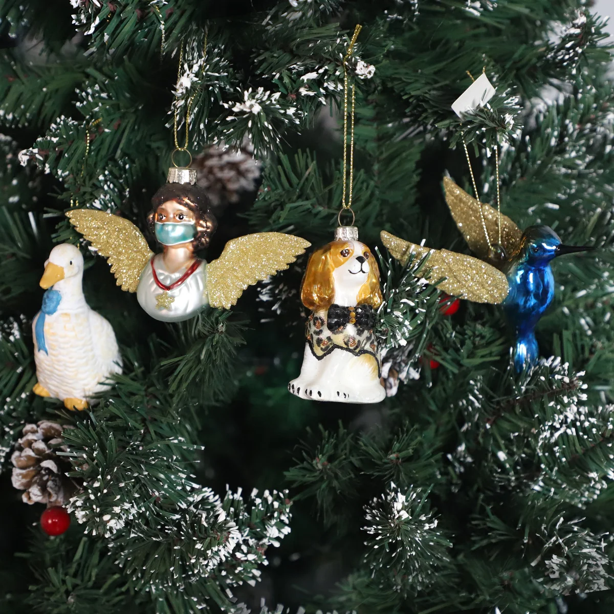 卸売りパーソナライズされた吹きガラスハンドメイドレッドロブスター