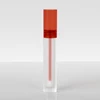 frosted lip gloss tube with red