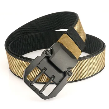 High Quality Custom Logo Tactical Belt Nylon and Cow Hide with Alloy Buckle for Jeans Wear