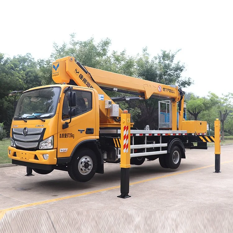 Foton Aumark 22m 4x2 Telescopic Boom Aerial Working Platform Truck High-Altitude Operation Vehicle for Sale 0