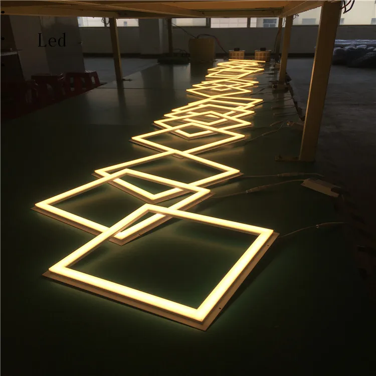 Новое поступление Квадратный светодиодный панельный светильник по заводской цене Лидер продаж в рамку 120x60 сетчатый потолочный периметру 4x2