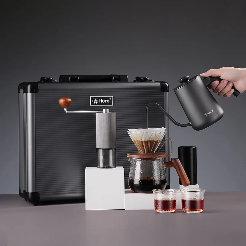 ZeroHeroコーヒーキット手動グラインダーケトルコーヒーメーカー