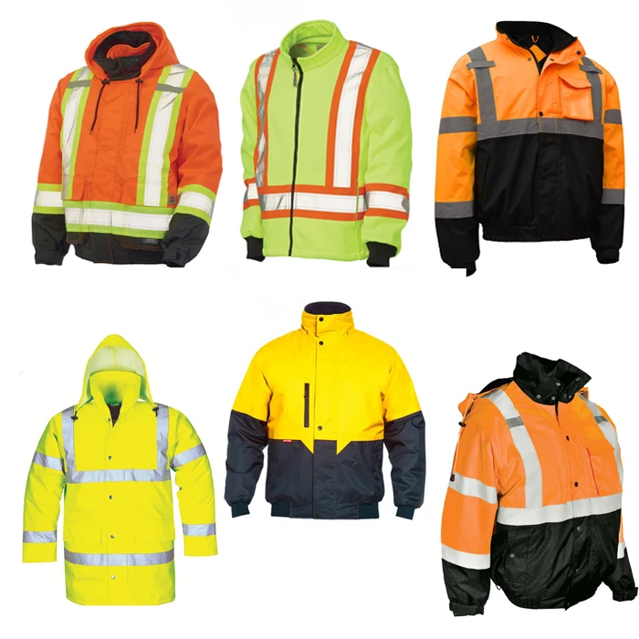 Hi Vis Workwear Waterproof Coat 