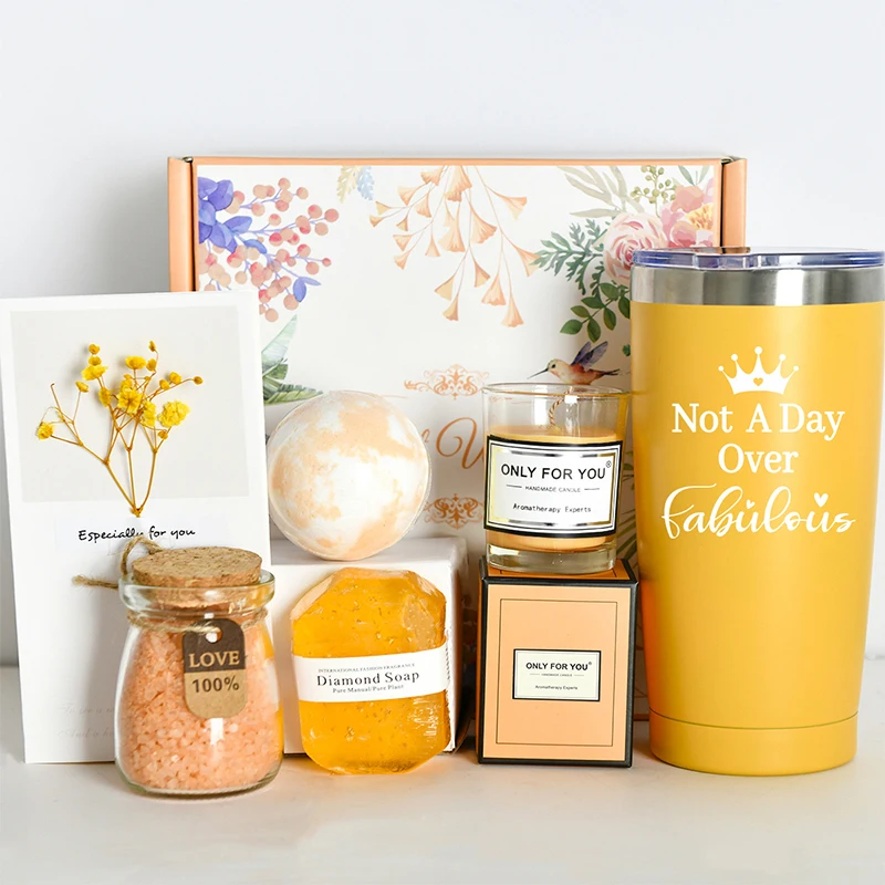 Heniniy Gute-Besserung Geschenkkorb Für Frauen – Mit Decke, Kerze, Socken, Tasse & Mehr, Pflegepaket Für Genesung & Trost