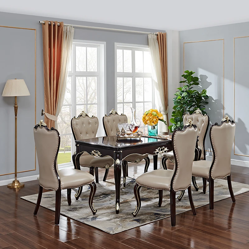 25078 European style home furniture dinning table set luxury dining room furniture  11234070