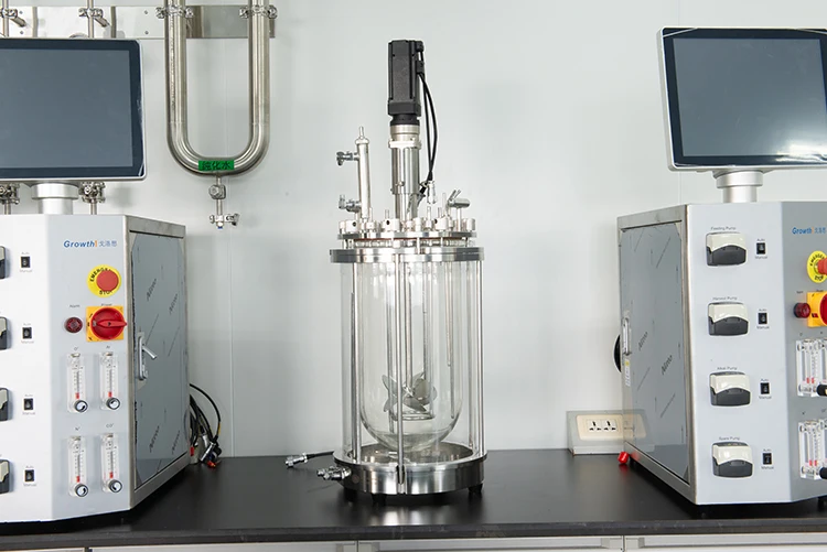 Automatic Cell Culture Bioreactor High Pressure Biofermenter Glass Tank