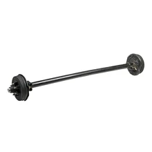 China manufacturer Trailer parts 3500lb Trailer Straight Axle 5 on 4.5 Bolt Pattern Trailer Electric Brake Axle