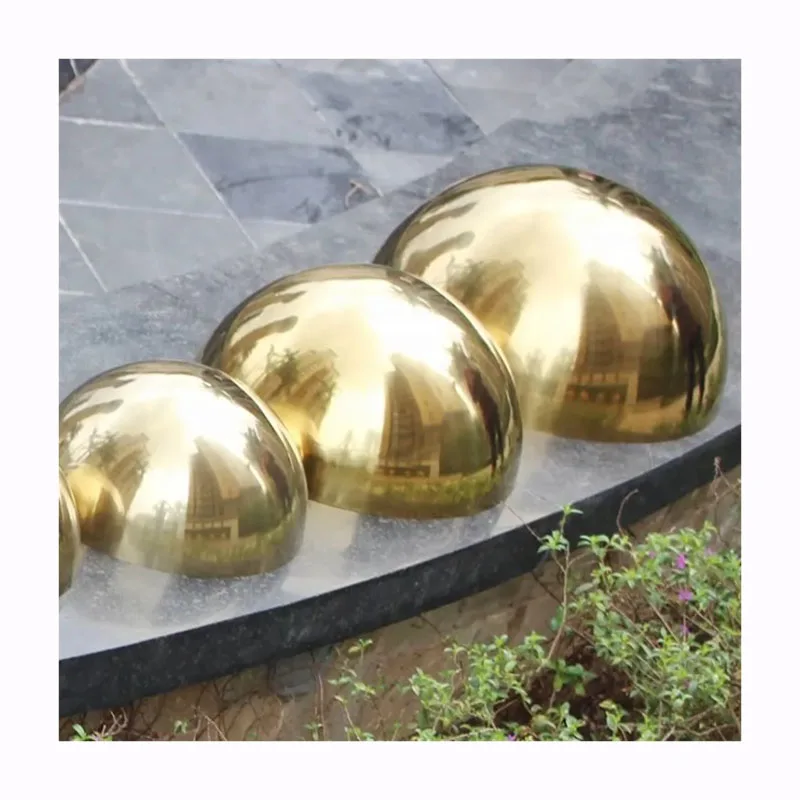 5 Sfere Decor In Acciaio Inox - Globi Lucidati A Specchio Da 51-120mm Per Giardino E Casa