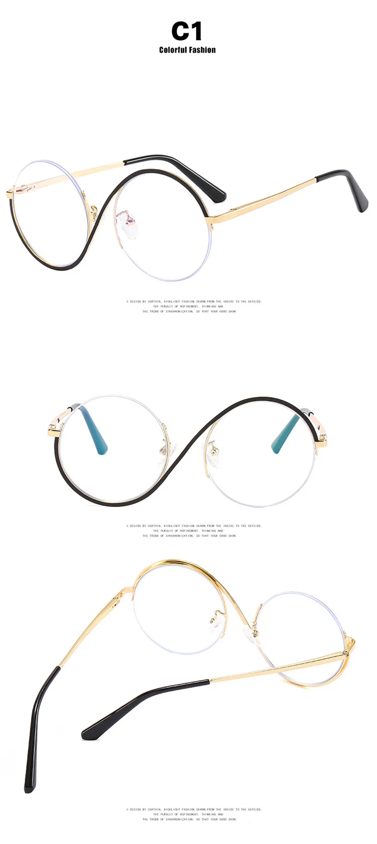 Luxury Trendy Custom Logo Anti Blue Eyeglasses Frame Optical Eyewear ...