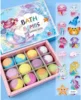 mermaid bath salt ball set-60g x 12 pcs
