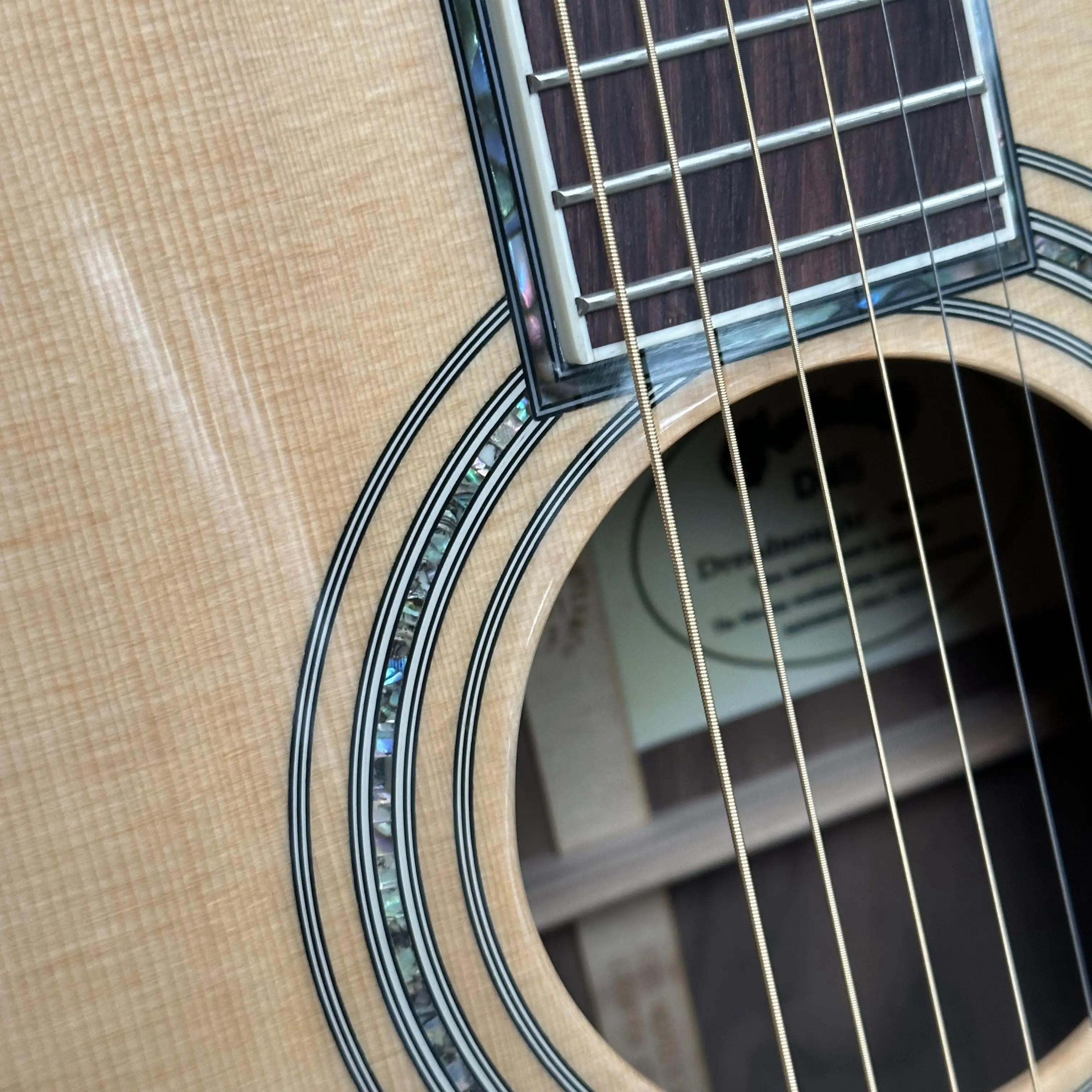 D45 M-Brand Wholesale 41-Inch Handmade Acoustic Guitar Glossy Finish 6 Steel Strings Maple Neck Custom Logo NO EQ