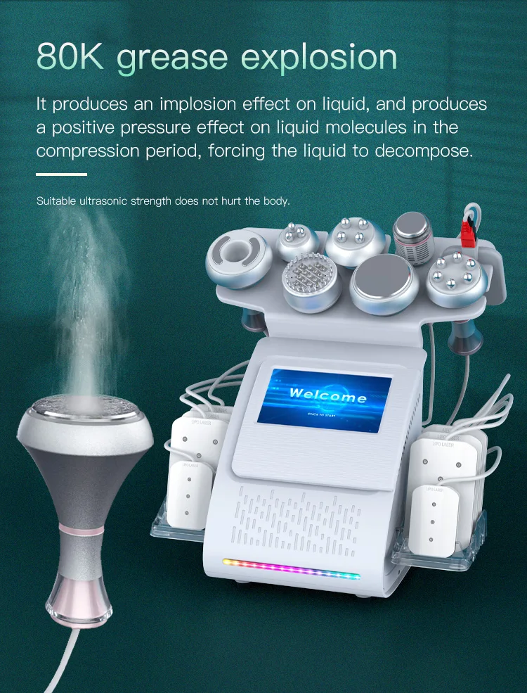 80k Cavitation Radio Frequency Cavitation Slimming Beauty Machine Cavitation Burning Fat Cells Slimming Machine