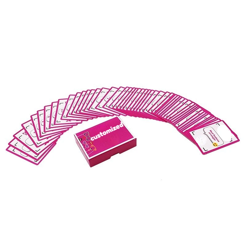 Manufacture Customized Waterproof Private Label Card Drinking Game 30 Seconds Adult Intimate Real Estate Card Games