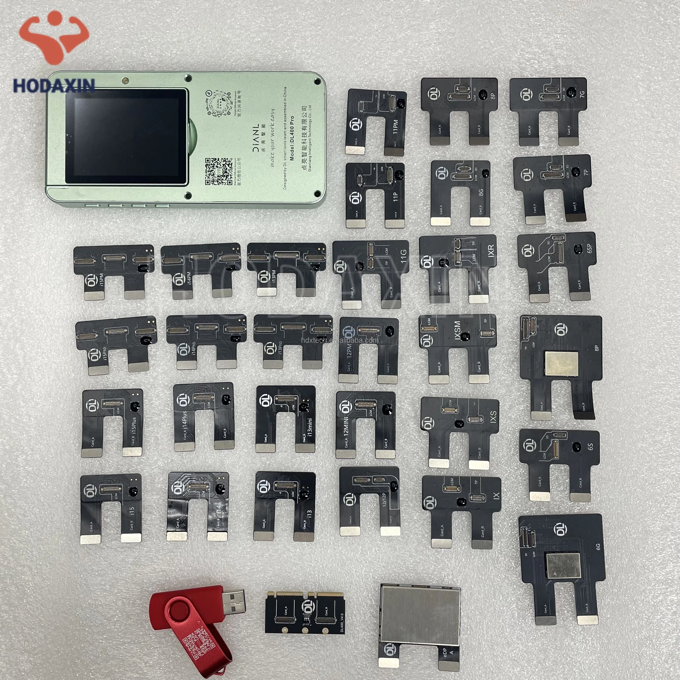 DL400 Pro Mobile Phone LCD Screen Tester Flex Cables for iPhone Samsung Huawei Vivo Oppo Test Repair Cable