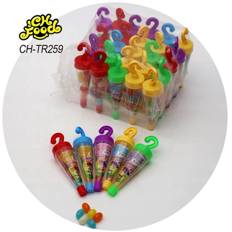 Factory Custom Umbrella Shape Toy with Jelly Bean Candy Sweets for Kids