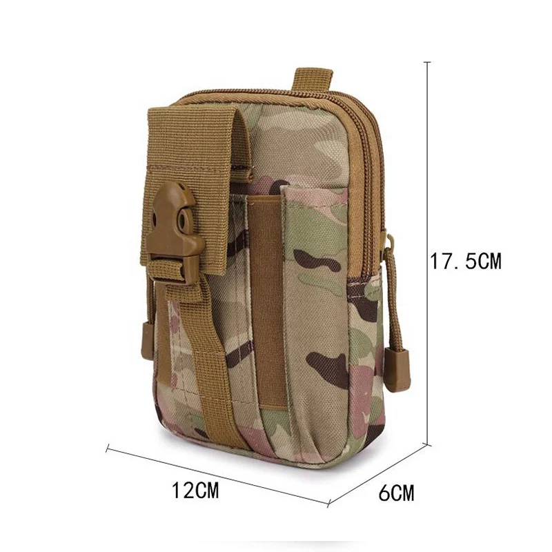 
Мужская холщовая мини камуфляжная Водонепроницаемая походная поясная сумка для ног сумка для мобильного телефона тактическая поясная сумка 