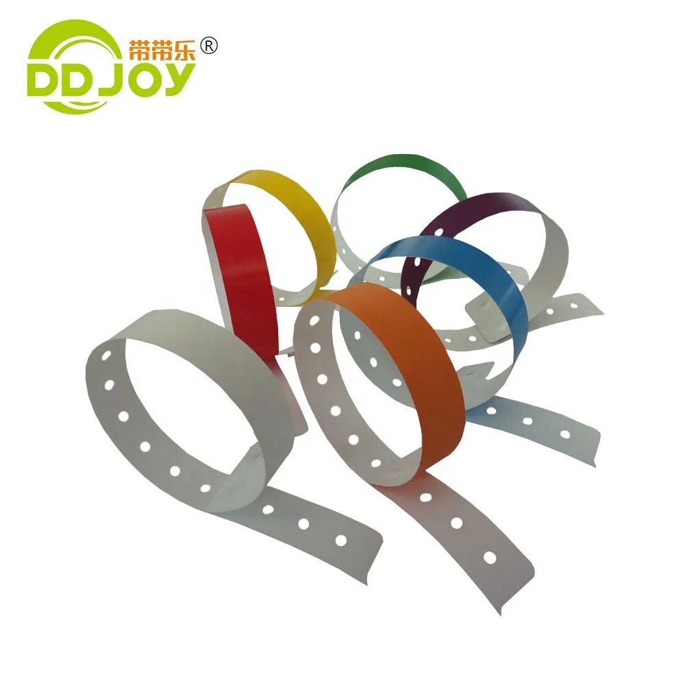 OEM ODM водонепроницаемый одноразовый полипропиленовый/виниловый композитный L-образный пластиковый браслет на запястье/браслет для мероприятий или вечеринок