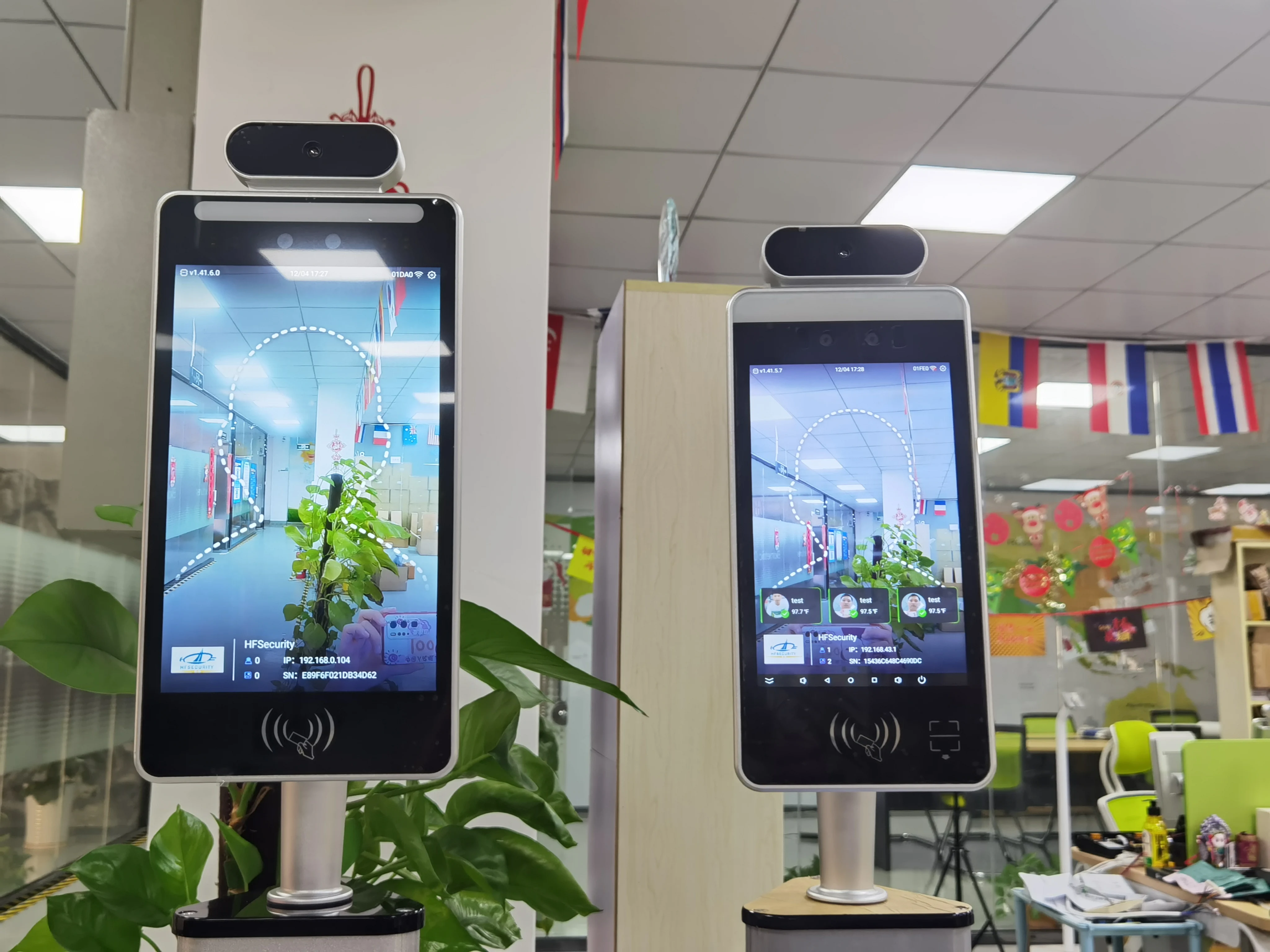 ra10t 10英寸大屏幕人脸识别测温门禁系统免费网页软件api sdk - buy