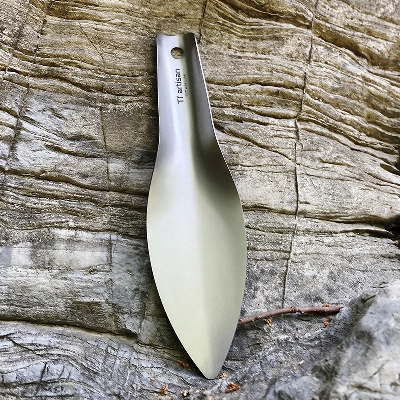 Asyduey Ultraleichte Outdoor Töpfchen Kelle | 35g Titan | Für Camping & Wandern