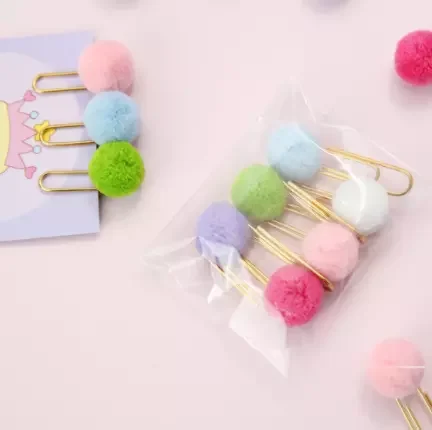 Hot Selling Product DIY Clip Diary Planner Accessory Girls Candy Decorative Paper Clip Creative Metal Bookmark Kawaii Stationery