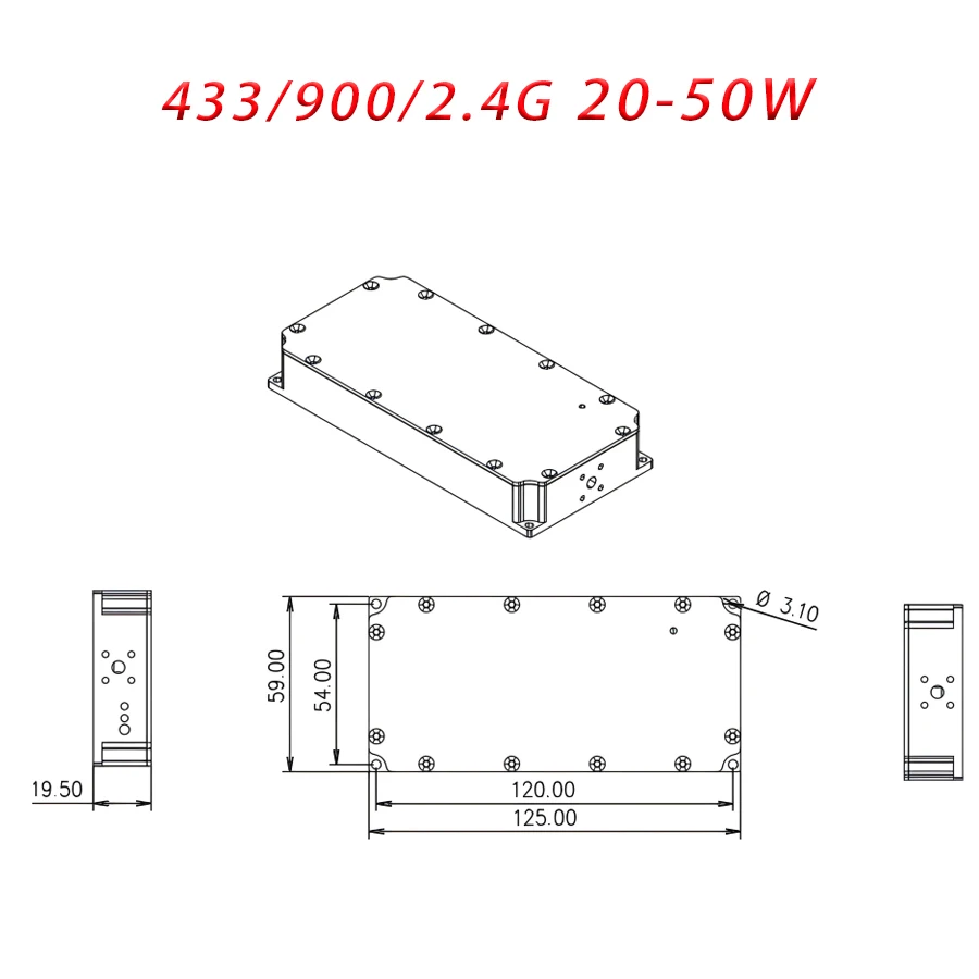 433 900 2.4 20 50W