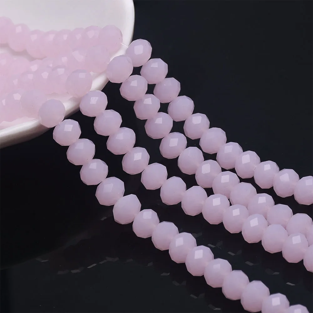 100pcs Crystal Rondelle Austria Faceted Loose Spacer Stone Beads