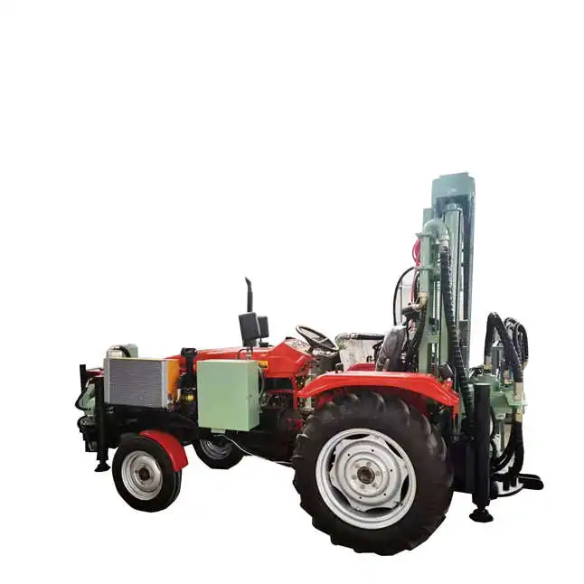 
 hot sale KWT200 40hp Small Mining Machine 200m Mini rotary tractor water well drilling rig for sal